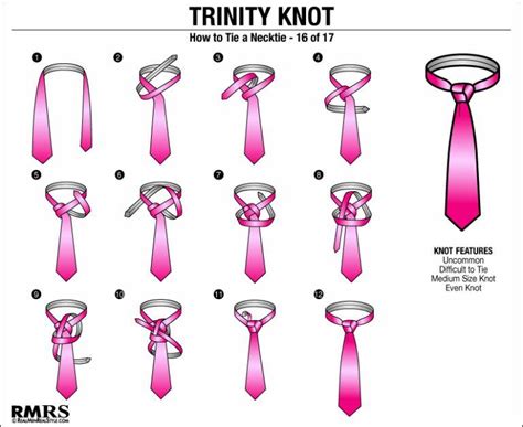 how to tie a necktie trinity knot|triangle tie knot.